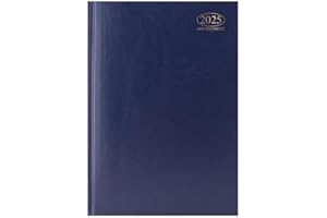 Sixstore 2025 Terminarz tygodniowy do obejrzenia pamiętnika A5, planer WTV A5, twarda okładka, różne (niebieski)