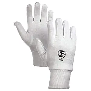SG Club Cricket Cotton Inner Gloves, Junior (Assorted)