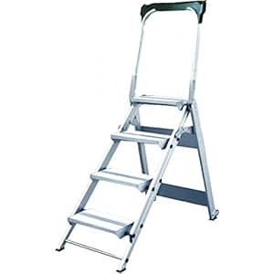 Trittleiter, klappbar, 4 Stufen: Amazon.de: Küche & Haushalt
