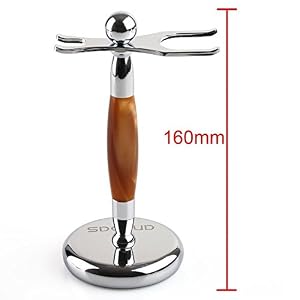 Anbbas Mens Starter Wet Shaving Badger Brush Stand and Razor Handle Kit - Image 7