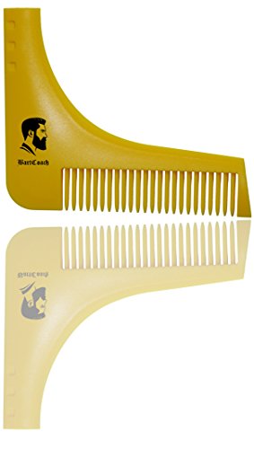 BartCoach Bart-Schablone | Bart styling Tool | Bartkamm für deine Bartpflege | perfekte Rasur der Bartlinie | Rasierschablone | Premium Qualität - 8