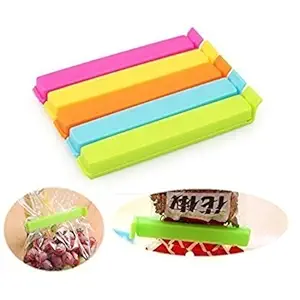 Premsons Plastic Seal Clips Clamp Sealer Set - Pack of 18 (Multicolour)