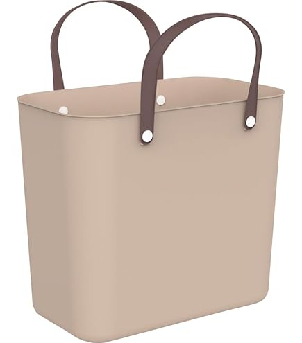 Koziol Tas XL robuuste shopper – duurzaam, stabiel, waterdicht, onderhoudsvriendelijk | winkelen, kantoor, reizen, picknick opslag, Nature Leaf Green, XL
