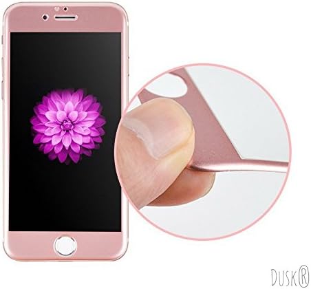 Dusk Iphone 7 PLUS Tempered Glass Full Coverage Screen Protector for Apple iPhone 7 PLUS 3D Curved Carbon Fibre For Maximum Protection 9H Hardness iPhone7 PLUS (7 PLUS ROSE GOLD)