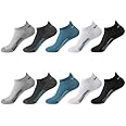 SJeware 10 Pairs Sports Solid Ankle Length Socks for Men & Women, Multicolor, Pack of 10, Free Size,102