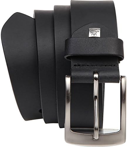 LINDENMANN Mens leather belt/Mens belt, full grain leather belt XXL, 2 Colors, black/dark brown