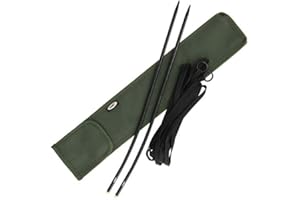 DNA Leisure NGT Carp Fishing Tackle Glow in Dark Tips CNC Distance Marker Sticks 12ft String & Case