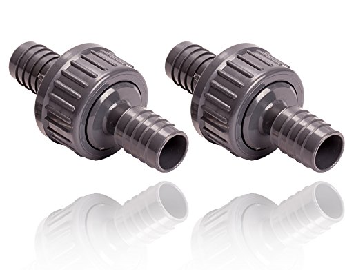 Pangea Tech Válvula antirretorno Juego con abrazaderas