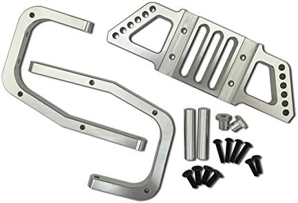 TOP SPEED RC WORLD Rear Bumper Kit Silver Fit HPI BAJA Rovan King Motor 5B 5T 5SC