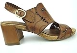  Tamaris 1-28383-38 Damen Sandalen Sandaletten Sommer Schuhe Pantoletten Damen Sandalette, Sommerschuhe für modebewusste Frau, Cognac (NUT) , EU 39 / US 8,5