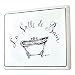 Produktbild Loberon Deko-Schild La Salle de bain, Eisen, H/B/T ca. 26/35 / 1,5 cm, weiß