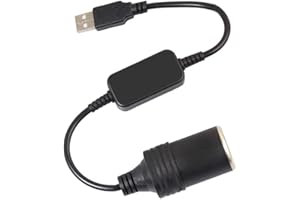 MEETUS Waremew 5 V USB A Mâle à 12 V Voiture Allume Cigare Socket Femelle Convertisseur Pour Voiture Allume-Cigares Conduite Enregistreur DVR Dash Caméra GPS Etc