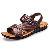 Produktdesign: Hausschuhe und Sandalen sind zweifach verwendbar, handgenäht, nicht leicht zu entschlacken, Massage-Einlegesohle, rutschfeste Sohle, hochwertiges Leder, weicher.