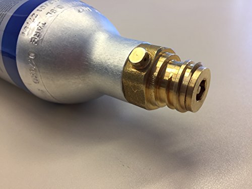CO2 Alu- Zylinder geeignet für original SodaStream Wassersprudler Crystal, Cool etc. Bis zu 60 Liter Sprudelwasser pro Füllung! Neu und mit CO2 425g. gefüllt! - 2