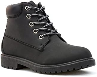 DemoMax Demo Max Boys Lace-Up Ankle Boot In Black - Size 9 Child UK - Black