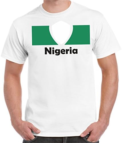 2018 World Cup Men's T-Shirt Nigeria Flag Size S- 5XL Oversized