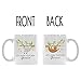 Produktbild Double-Side Printed Cute Sloth Floral Mug LETS HANG TOGETHER FOREVER 11oz-Gift For Men & Women Present Idea For Dad,Mom,Husband,Wife,Boyfriend,Girlfriend,Coworkers