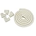 JNTworld Glass Table Edge Guard Baby Protector +4 Corner Soft Non-toxic and Environmentally Friendly (white)