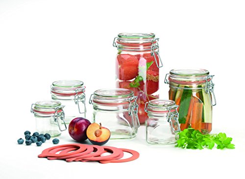 Domestic by Mäser, Serie Gothika, Einmachglas 1.45 L, mit Bügelverschluss, im 6er-Set - 4