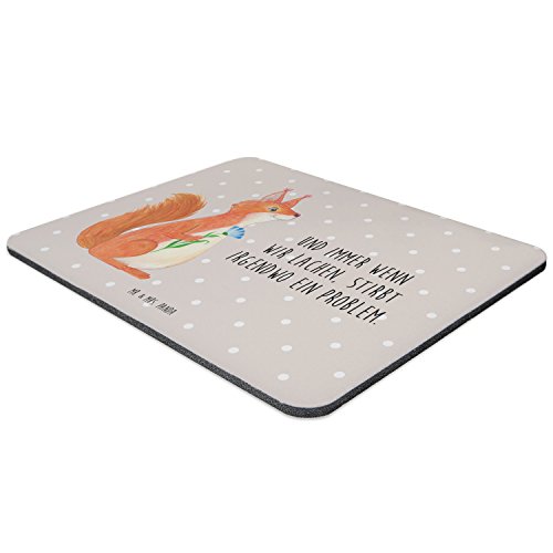 Mr. & Mrs. Panda Mauspad Druck Eichhörnchen mit Nuss – 100% handmade & handbedruckt – Eichhörnchen, Eichhorn, Nuss, Mouse Pad, Mousepad, Computer, PC, Männer, Mauspad, Maus, Geschenk, Druck, Schenken, Motiv, Arbeitszimmer, Arbeit, Büro Eichhörnchen, Eichhorn, Nuss, - 2