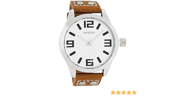 Oozoo Damen-Armbanduhr, Lederarmband, C1051 : Amazon.de: Uhren