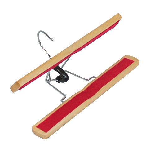 10x Hosenspanner Kleiderbügel Klemmbügel Hosenhalter Hosenbügel Holz Hosen - 3