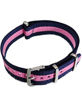22mm Herren Damen Nato Nylon Mischefarb Uhren-Armband Uhrenarmbänder Uhrband Watch Band Watch Strap Uhr Unisex...