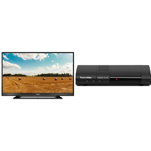 Grundig 32 VLE 525 BG 80 cm (32 Zoll) Fernseher (Full HD, Triple Tuner) + TechniSat DigiPal T2 HD DVB-T2 HD Receiver (DVB-T/DVB-T2, H.265, HDTV, HDMI, Irdeto Zugangssystem, USB 2.0 Mediaplayer, 12V) Bundle Grundig 32 VLE 525 BG 80 cm (32 Zoll) Fernseher (Full HD, Triple Tuner) + TechniSat DigiPal T2 HD DVB-T2 HD Receiver (DVB-T/DVB-T2, H.265, HDTV, HDMI, Irdeto Zugangssystem, USB 2.0 Mediaplayer, 12V) Bundle