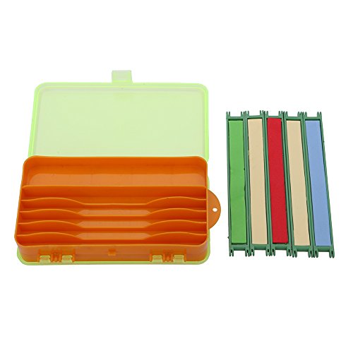 PedGeo (TM 17.8 * 10 * 4.5 cm Boîte d'accessoires Double côtés Plastique Boîte de pêche Pêche Gear Garnitures de Stockage + 5 pcs Ligne de pêche bobines