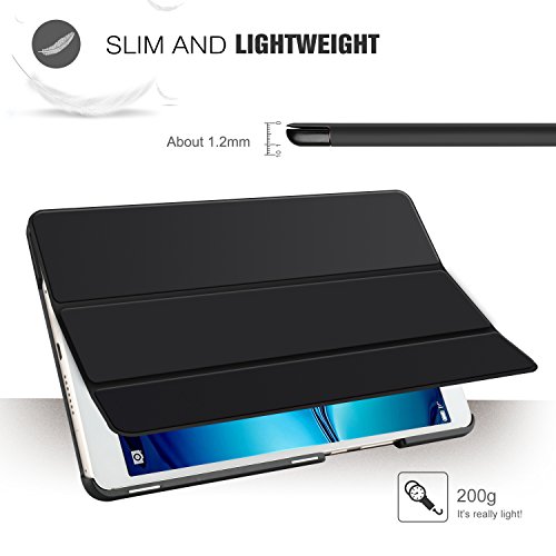ELTD Huawei Mediapad M3 8.4 Hülle Case – Ultra Schlank Smart Cover Tasche Schutzhülle Case für Huawei Mediapad M3 8.4 mit Standfunktion, Schwarz - 3