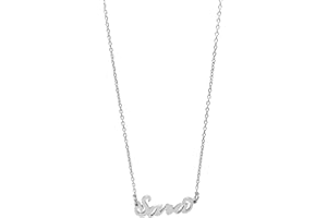 ARGENTO E DINTORNI Collana Donna con Nome in Acciaio in corsivo Elegante Girocollo Regolabile Anallergico Color Argento Confezione Regalo Inclusa