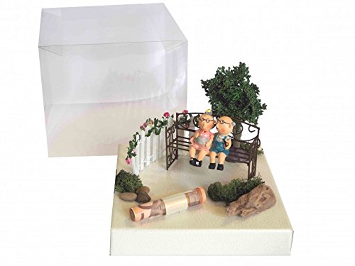 Geldgeschenk Verpackung Geldverpackung Oma Opa Garten Geburtstag Goldhochzeit Geld Blumen