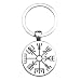 Produktbild Inveroo Letzte Aussage Nordischen Wikinger Symbol Steampunk Schlüsselanhänger Anhänger Kompass Vegvisir Schlüsselanhänger Für Männer Frauen Schmuck