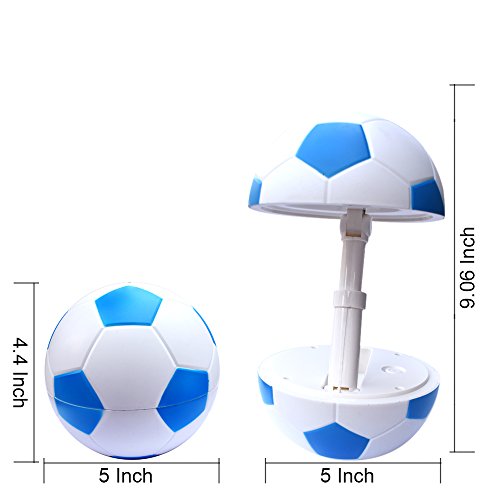Happy Dream Schreibtischlampe LED kinder Tischlampe höhenverstellbar Faltbare, Fußball Modellieren LED baby Tischleuchte / Nachttischleuchte Leselampe. USB-Ladeanschluss,dimmbare LED Tischleuchte Augenschutz 。(blau) - 4
