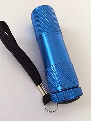 Shsyue® 9 LED-ultravioletter Lichtaluminium tragbare Mini-Taschenlampe Lampe Blau - 2