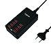 Produktbild LogiLink PA0140 Fast Charge USB Multiport Ladegerät/Ladestation, 8-Port, 5V/44W mit eingebautem Intelligent-IC schwarz