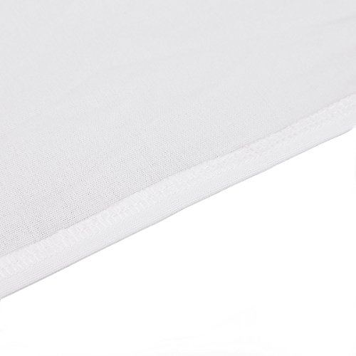 Stretch Tischhusse Tischhussen Stretchhusse Husse Hussen Biertischhusse Bierzeltgarnitur für Hochzeit Event weiß 183 x 76cm - 4
