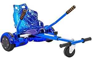 iRollers HoverKart Galaxy Blue Kart Attachment Fits All Hoverboards Swegways 6.5, 8, 10 Adjustable Hoverboard seat go Kart for Hoverboard Compatible Sleek Cool UK Seller Limited Edition