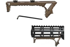 ProWildGear Aluminum Link Curved Angled Hand Stop for M-lok Compatible Handguard System