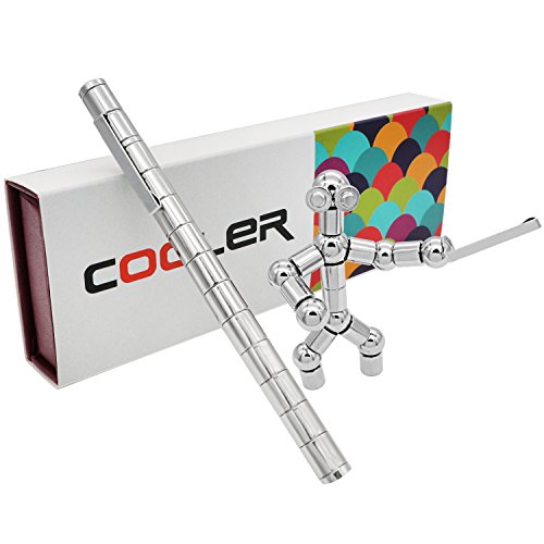 Cooler Magnetstift Wunderbaren Magnetischer Kugelschreiber Ideale Geschenk Witzig Magnetstift Stylus Stift kreative Geschenkfeder Set Silber