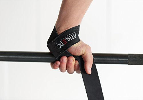 Profi Zughilfen [aus Leder] – 60 cm Länge für Krafttraining, Bodybuilding & Fitness – Für Frauen & Männer geeignet – 2 Jahre Garantie – ATHLETIC AESTHETICS - 4