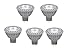 Produktbild XQ-lite LED-Lampen 5er Set GU5,3, 5 W ersetzt 35 W, 345 Lumen, 38 Grad Abstrahlwinkel, warmweiß XQ13166-5