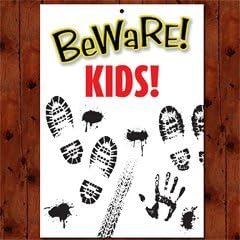 Beware Kids Gate/Door Sign