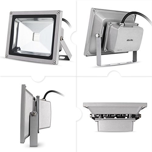 Albrillo LED 20W RGB Fluter mit 16 Farben inkl. Fernbedienung & Stecker, IP65 - 3