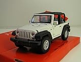 Material: überwiegend metall Welly DieCast metall Modellauto 1:36-39 Jeep Wrangler Rubicon weiss offenes Dach neu und box