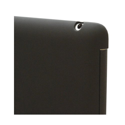 Khomo iPad 2, iPad 3, iPad 4 Retina Hülle Schwarzes Kunstleder Gehäuse mit doppelten Schutz ultra dünn und leicht, Smart Cover – Dual Leather Black - 5