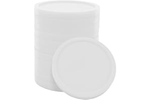 CombiCraft 100 Fichas de plástico Color Blanco - 23 mm de diámetro - Uso versátil para Eventos, Catering y Juegos de Mesa