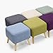 Produktbild Eeayygch Fußhocker, Hocker, Holz, mit 4 Beinen, gepolstert - S2
