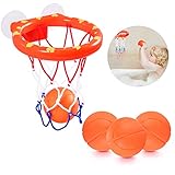 ❤Einfach zu bedienen: Der Upgrade-Saugnapf haftet gut an den Fliesen und für eine hervorragende Haftung ohne Gleiten. Das Basketballspielset kann sowohl im Innen- als auch im Außenbereich verwendet werden, da der Saugnapf auf jeder ebenen Fläche haften kann.