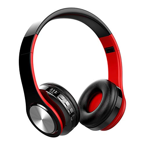 Cascos Bluetooth Inalámbricos, OLTA Auriculares Bluetooth Plegables con Micrófono,Cascos para Móvil y MP3 Reproducir Música, Cascos para iPad, iPhone, Móviles Android, PC